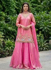 Fendy Kurti Lehenga Set with Embroidered Dupatta 1