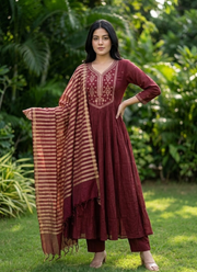 Mul Chanderi Kurta Set 2