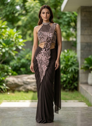 Star Georgette Saree, Modern Indian Outfit Australia 7