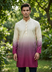 Designer Rayon Printed Kurta with Cotton Pyjama | Indian Men's Fashion Online Australia 2