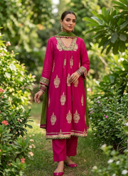 Benaras Mul Chanderi Kurta Set 3