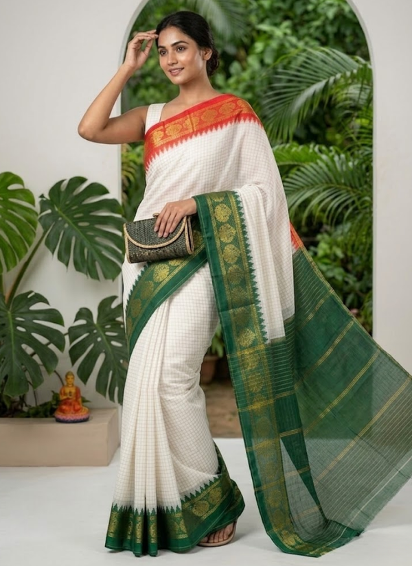 Kota Gadwal Handloom Saree with Blouse