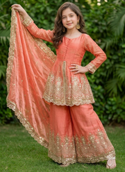 Kids Fandy Silk Dress Set 3