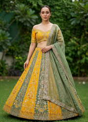 Roman Satin Silk Lehenga 1