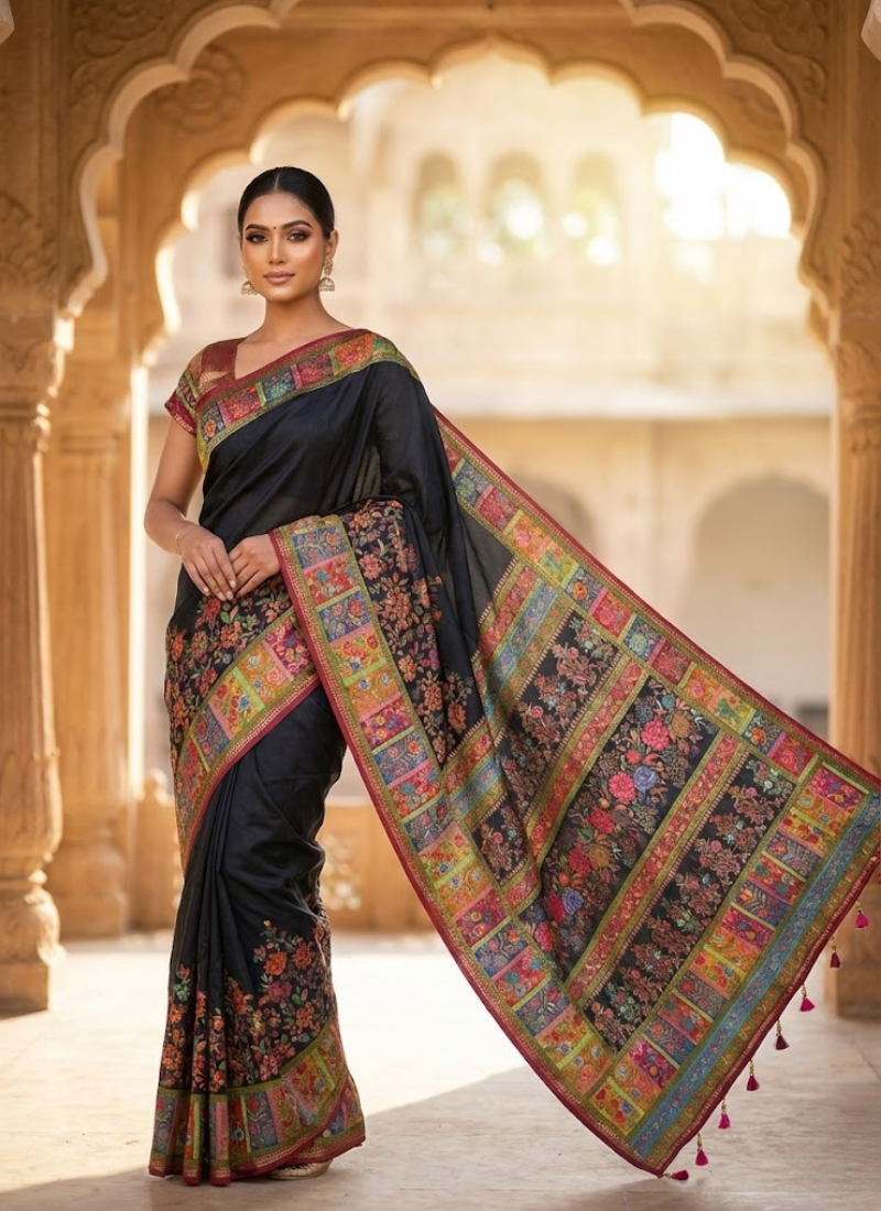 Pure Kani Silk Saree – Silk Mark Certified