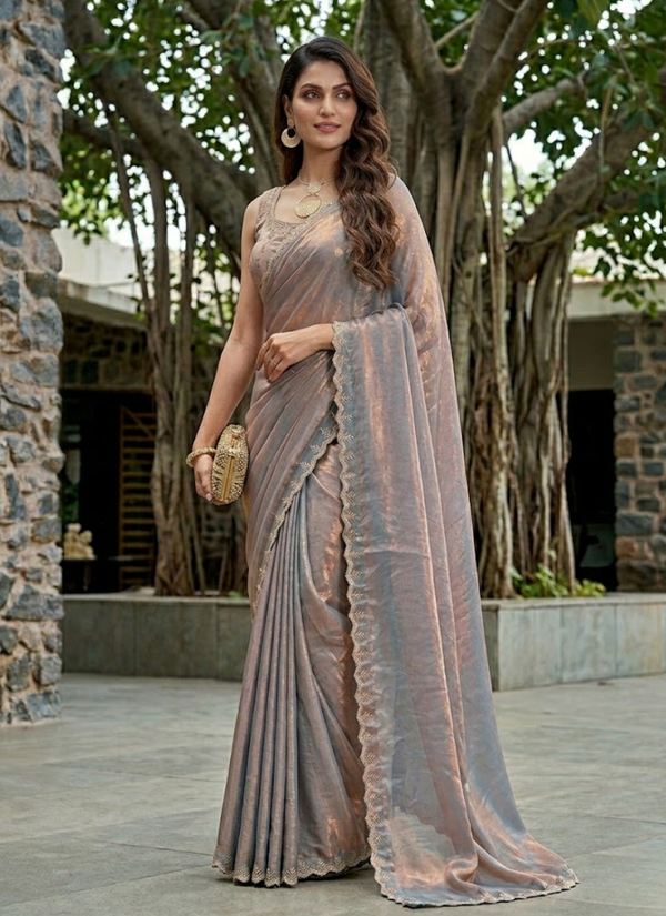 Fandy Satin Silk Saree