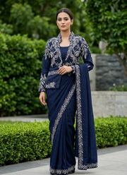 Heavy Chinon Saree – Embroidery Sequence Work, Ready to Wear 2