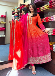 Elegant 47” Anarkali Suit with Classic Silhouette 3