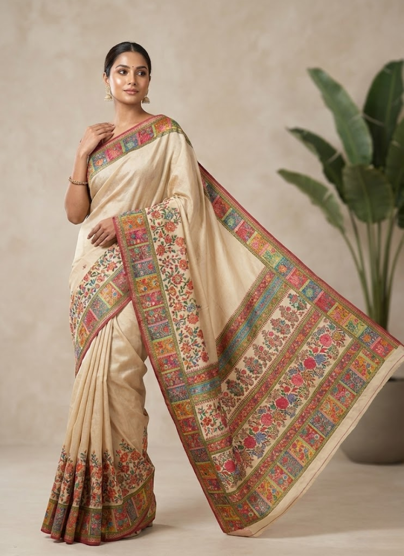 Pure Kani Silk Saree – Silk Mark Certified