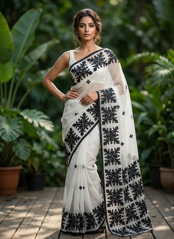 Kota Applique Saree