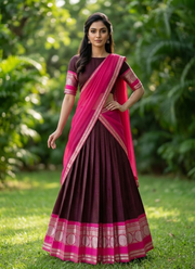 South‑Style Kanci Cotton Silk Lehenga | Indian Traditional Lehenga Online Australia 3