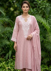 Mul Chanderi Chikankari Suit Set | Traditional Indian Clothing Online Australia 26