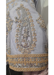 Girls Embroidered Net Frock Set – 3 Piece Party Wear | Indian Celebration Wear 6