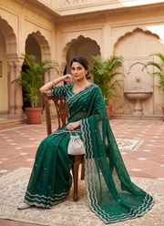 Pure Fandy Satin Silk Saree | Premium Saree Collection Online Australia 4