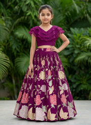 Kids Georgette Lehenga Set 1