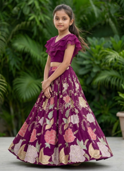 Kids Georgette Lehenga Set 2