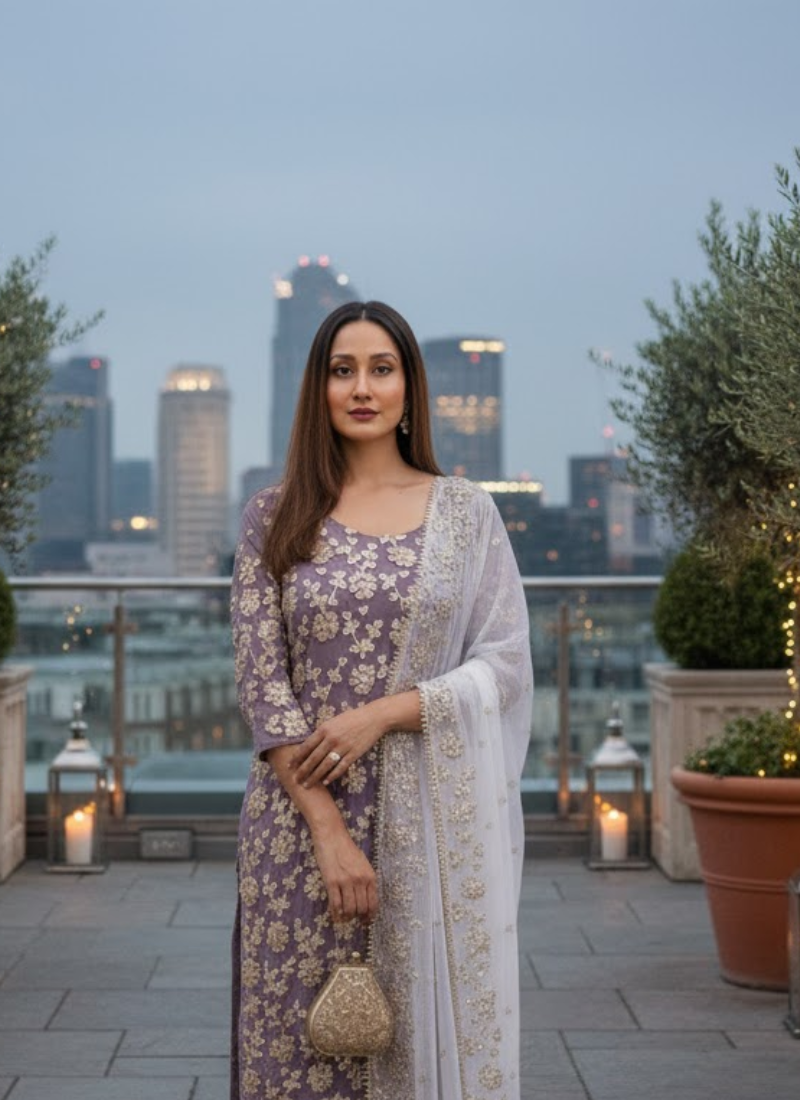 Pakistani Chiffon Gota Patti Suit – Graceful Wear for Women