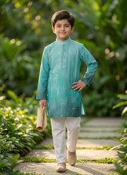Kids Cotton Indian Kurta Pyjama | Boys kids Party, Wedding & Festive Wear Online Australia 7