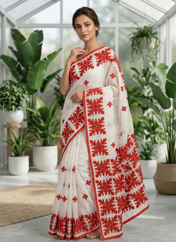 Kota Applique Saree