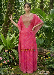 Faux Georgette Kaftan Sharara Set 2