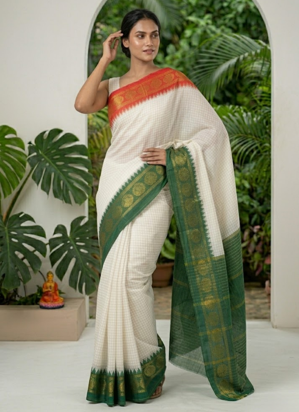 Kota Gadwal Handloom Saree with Blouse