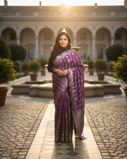 Banarasi Tissue Saree – Crush Finish Elegance 3