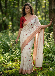 Love Buti Embroidery Mul Cotton Saree 3