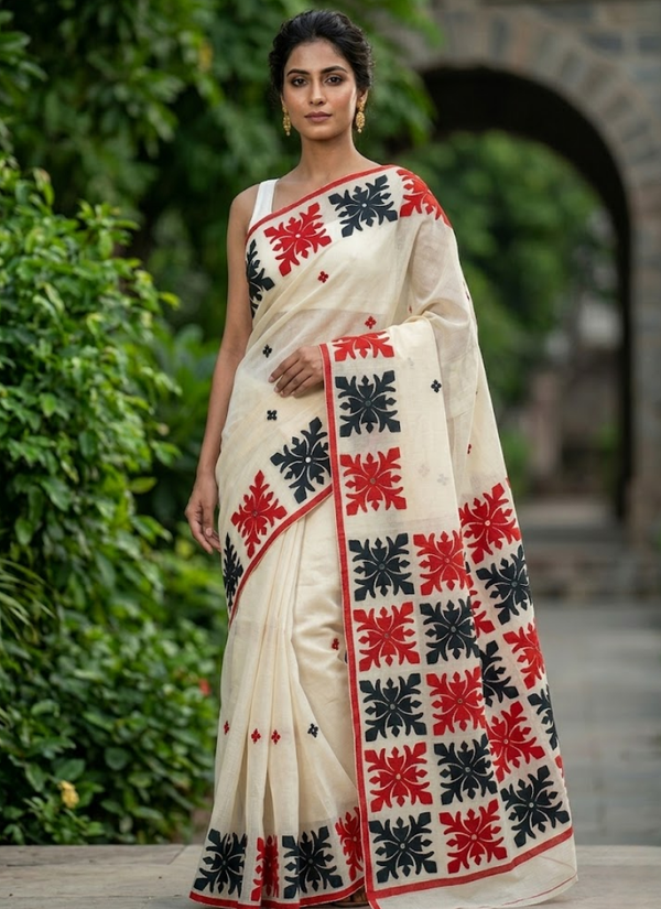 Kota Applique Saree