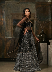 Georgette Lehenga Choli with Sequin &amp; Zari Work 4