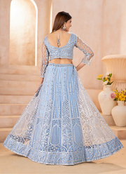 Butterfly Net Bridal Lehenga Choli with Sequins & Codding Embroidery + Dupatta 3