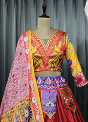 Butter Silk Lehenga Set 4