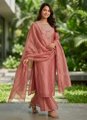 Salsa Tissue Kurta Pant Dupatta Set 5