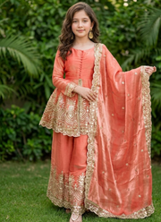Kids Fandy Silk Dress Set 1