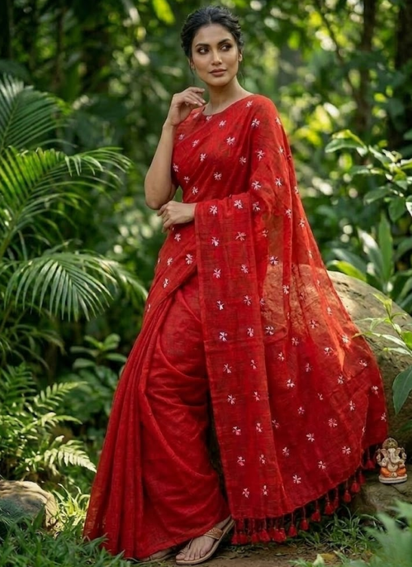 Shiuli Khadi Handloom Saree