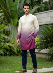 Designer Rayon Printed Kurta with Cotton Pyjama | Indian Men's Fashion Online Australia 3