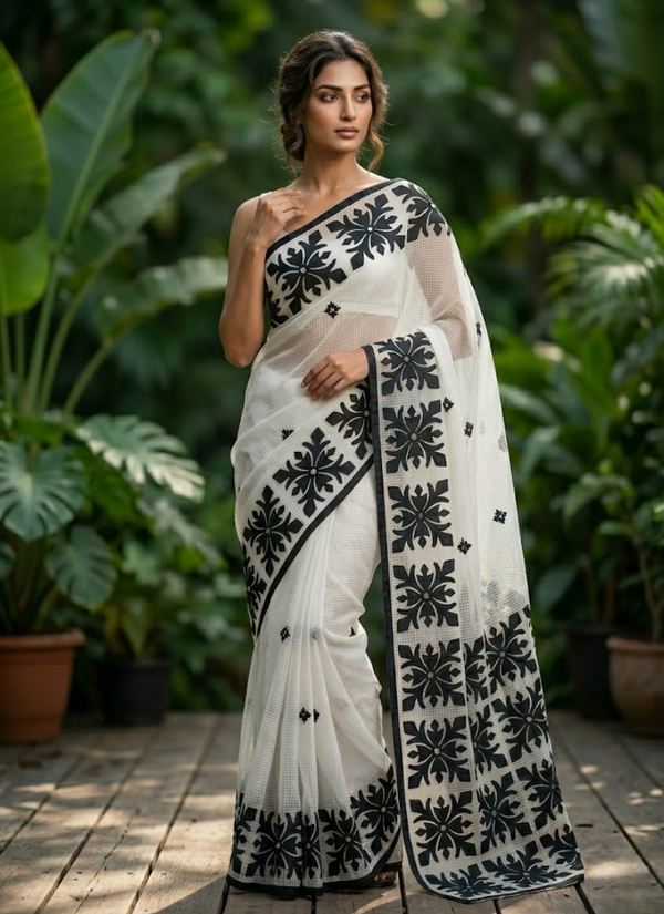 Kota Applique Saree
