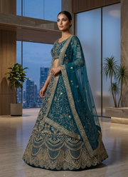 Butterfly Net Lehenga Choli with Sequin Embroidery 4