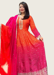 Elegant 47” Anarkali Suit with Classic Silhouette 1