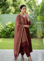 Mul Chanderi Kurta Set 6
