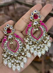Bhavika Kundan Hanging Earrings 3