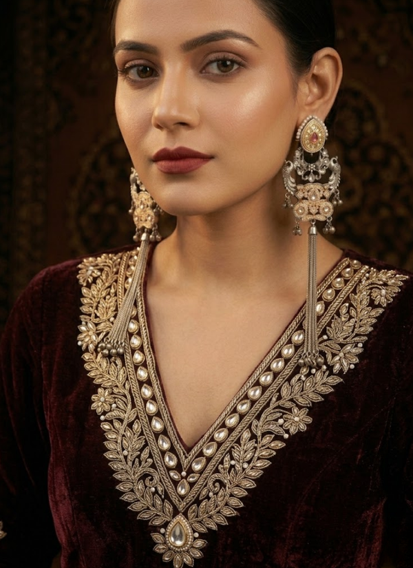 Nura Rubyred Earrings