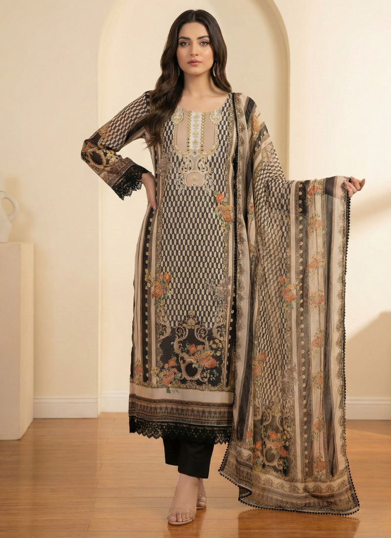Georgette Salwar Suit – Elegant Straight Cut