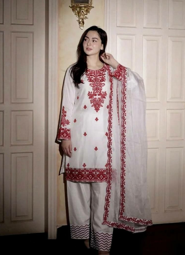 Rayon Cotton Kurti Set with Silk Dupatta