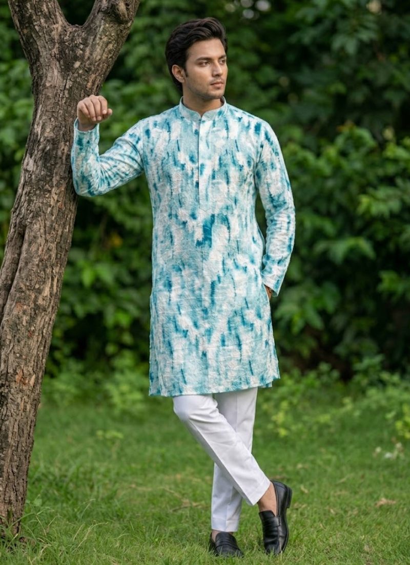 Rayon Kurta Pajama Set – Festive Wear