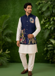Men’s Malai Satin Koti Set 3