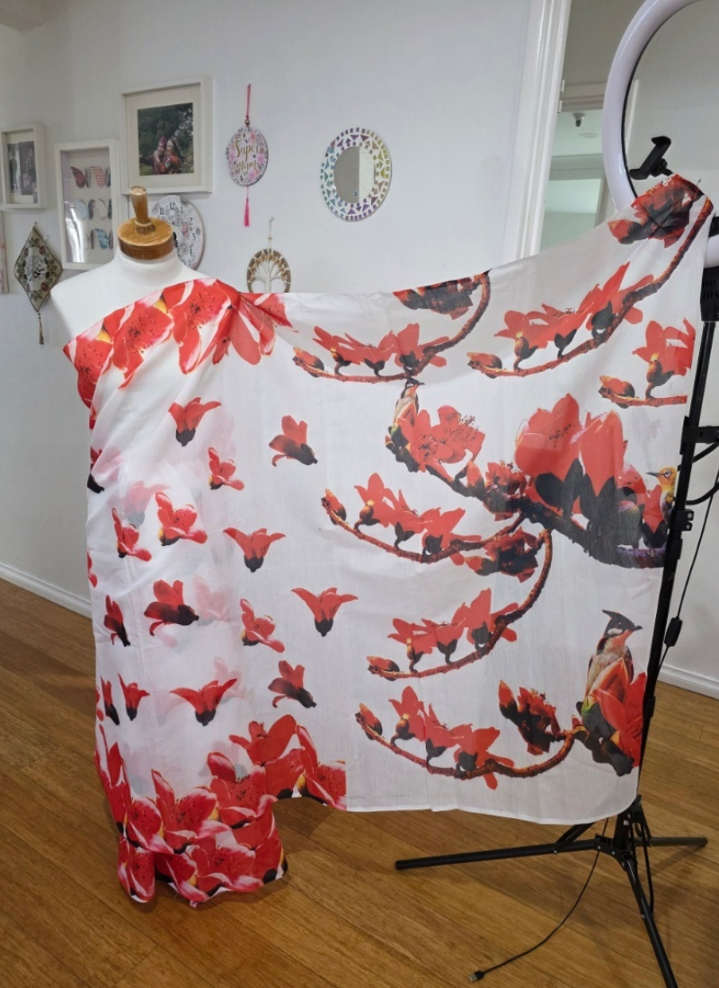 Cotton Linen Saree with Soft Drape