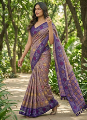 Karishma Patola Silk Saree – Premium Soft Silk with Zari Weaving & Meena Kari Border 5
