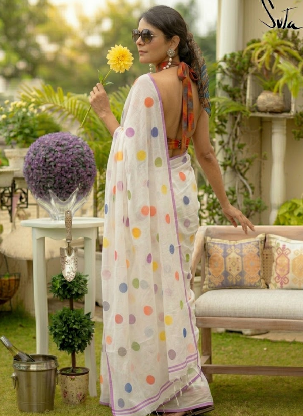Mul Cotton Handloom Saree