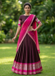 South‑Style Kanci Cotton Silk Lehenga | Indian Traditional Lehenga Online Australia 4