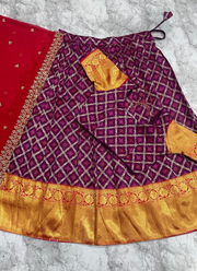 South‑Style Kanjivaram Silk Lehenga 4